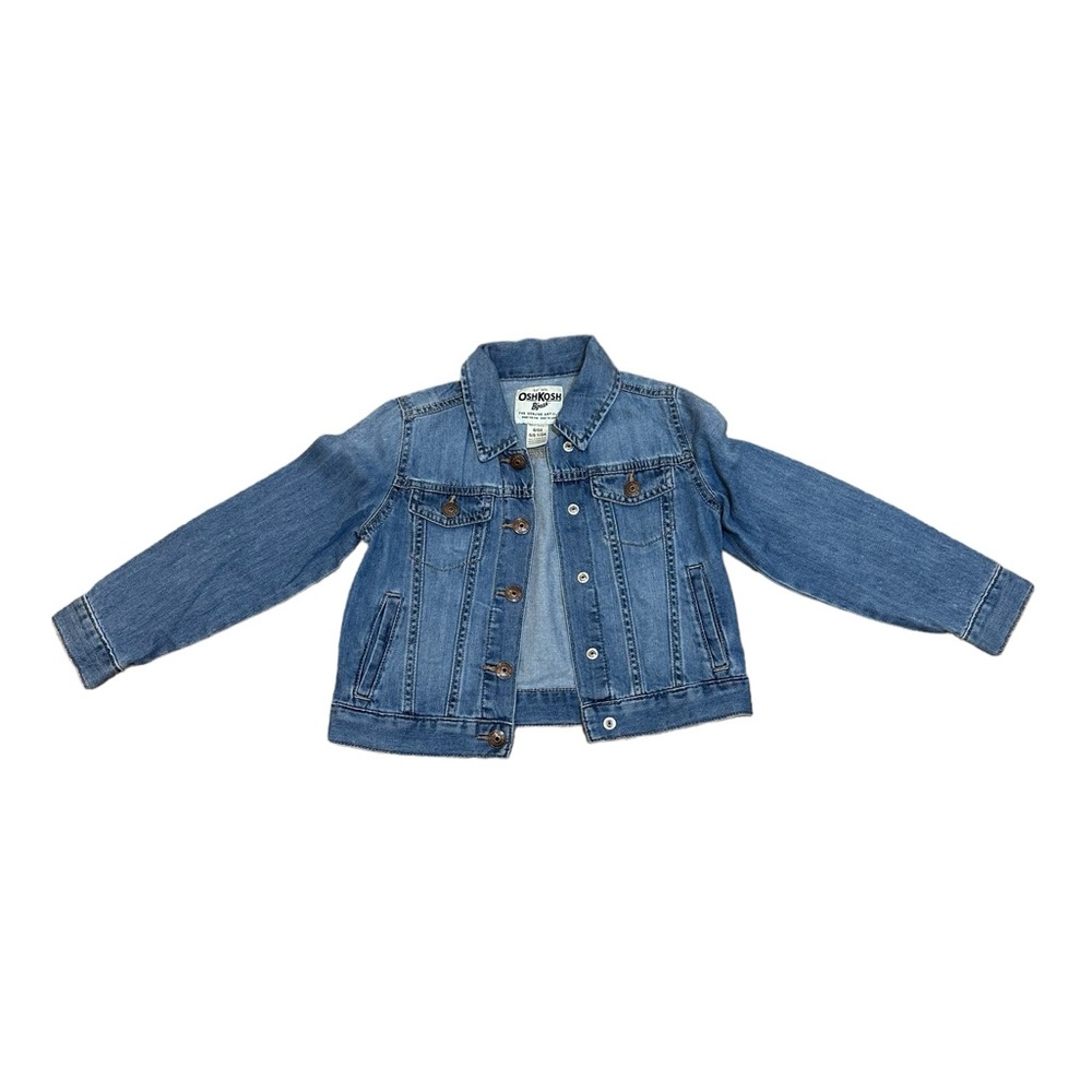 OshKoshB'Gosh Girls Denim Jean Jacket Medium Blue Size 6/6X